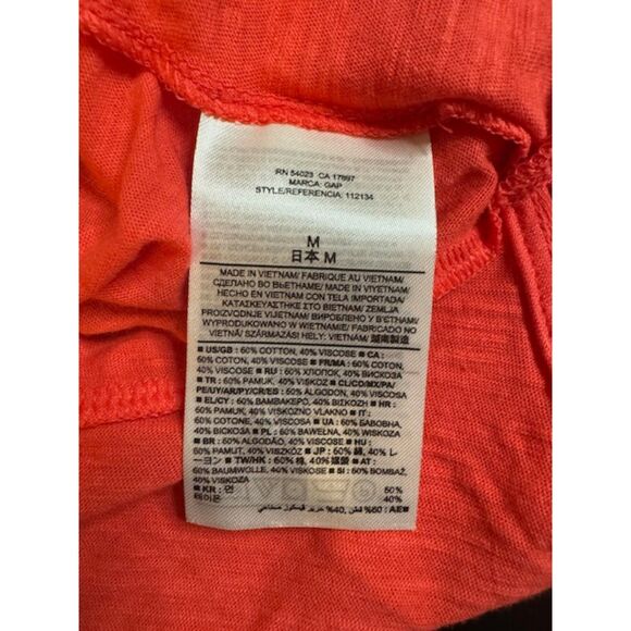 Ladies Women's Gap Orange Racer Back Flowy Tank Top NWT Size Medium - Picture 4 of 5